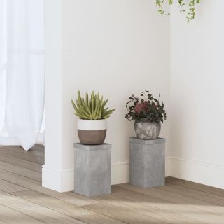 taimealused 2 tk, betoonhall, 10 x 10 x 18 cm, tehispuit