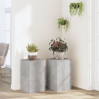 taimealused 2 tk, betoonhall, 30x30x50 cm, tehispuit