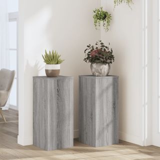 taimealused 2 tk, hall Sonoma, 30x30x70 cm, tehispuit