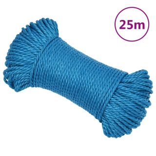 рабочая веревка, синяя, 6 мм, 25 м, полипропилен