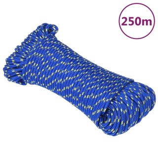 лодочный канат, синий, 3 мм, 250 м, полипропилен
