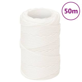 лодочный канат, белый, 2 мм, 50 м, полипропилен
