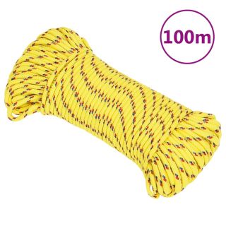 лодочный канат, желтый, 4 мм, 100 м, полипропилен