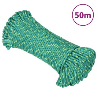 лодочный канат, зеленый, 5 мм, 50 мм, полипропилен