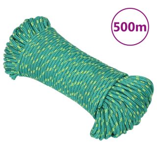 лодочный канат, зеленый, 4 мм, 500 мм, полипропилен