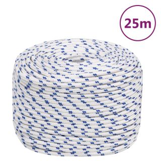 paadiköis, valge, 6 mm, 25 m, polüpropüleen