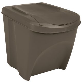 virnastatavad prügikastid 3 tk, hall, 75 l, polüpropüleen