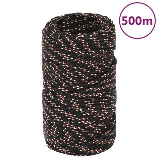 лодочный канат, черный, 2 мм, 500 м, полипропилен