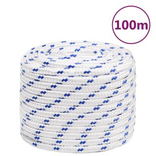 лодочный канат, белый, 16 мм, 100 м, полипропилен