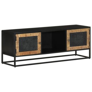 Тумба под телевизор, 110 x 30 x 40 см, манговое дерево и железо