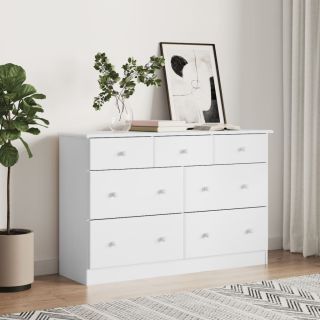 kummut ALTA valge 112 x 35 x 73 cm, männipuit
