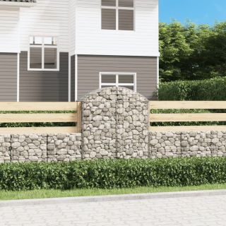 kaarekujuline gabioonkorv, 100x50x120/140 cm, tsingitud raud
