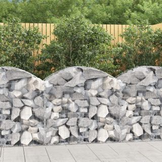 kaarekujuline gabioonkorv, 100x50x80/100 cm, tsingitud raud