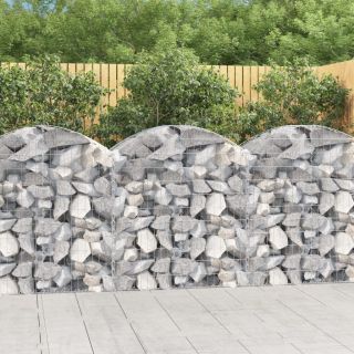 kaarekujuline gabioonkorv, 100x50x100/120 cm, tsingitud raud