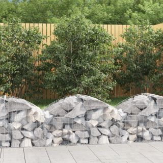 kaarekujuline gabioonkorv, 100x50x40/60 cm, tsingitud raud