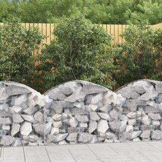 kaarekujuline gabioonkorv, 100x50x60/80 cm, tsingitud raud