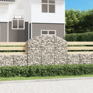 kaarekujuline gabioonkorv, 150x30x120/140 cm, tsingitud raud