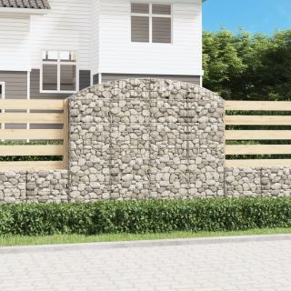 kaarekujuline gabioonkorv, 200x30x160/180 cm, tsingitud raud