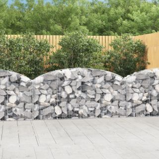 kaarekujuline gabioonkorv, 200x30x80/100 cm, tsingitud raud