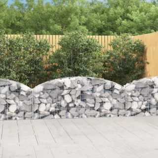 kaarekujuline gabioonkorv, 200x30x60/80 cm, tsingitud raud