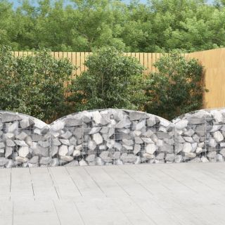 kaarekujuline gabioonkorv, 200x50x60/80 cm, tsingitud raud