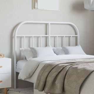 металлическое изголовье, белое, 120 см