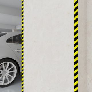 Защитные уголки 2 шт., желтые и черные, 4 x 3 x 100 см, ПУ