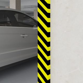 Защитный уголок, желтый и черный, 6 x 2 x 101,5 см, ПУ