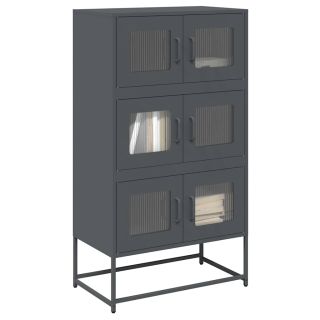 Highboard Antratsiit 68x39x123 cm Teras