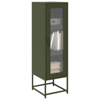 Highboard Olive Green 36x39x123 cm Külmvaltsitud teras