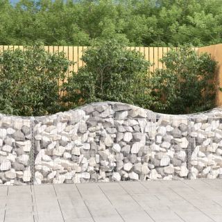 kaarekujuline gabioonkorv, 200x50x80/100 cm, tsingitud raud