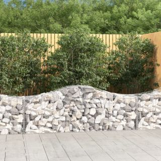 kaarekujuline gabioonkorv, 200x50x60/80 cm, tsingitud raud
