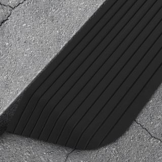 Пороговый пандус, 110 x 32 x 3,8 см, резиновый