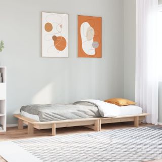 voodiraam ilma madratsita, 90 x 200 cm, männipuit