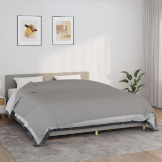 утяжеленное одеяло серое 235x290 см 15 кг ткань