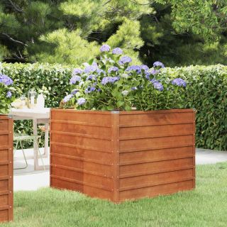 taimekast, rooste, 100x100x77 cm, Corten-teras