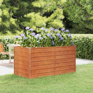 taimekast, rooste, 160x80x77 cm, Corten-teras