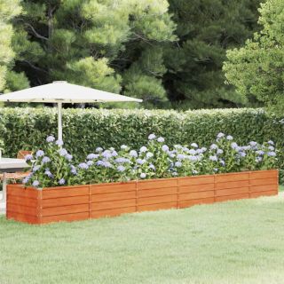 taimekast, rooste, 480x80x45 cm, Corten-teras