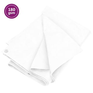 брезент, 180 г/м² 3x3 м, белый, HDPE