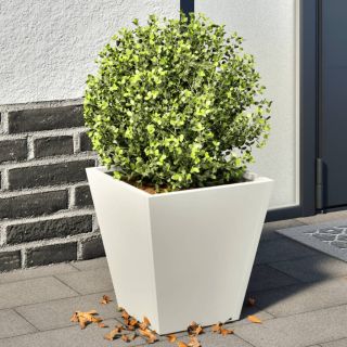 aia taimekastid 2 tk, valge, 30x30x30 cm, teras