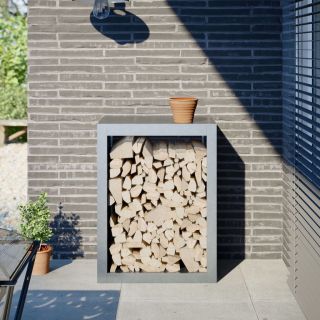 Подставка для дров, 60x40x80 см, оцинкованная сталь