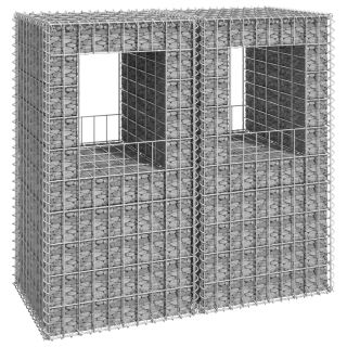 gabioonkorvid 2 tk, 50 x 50 x 100 cm, raud