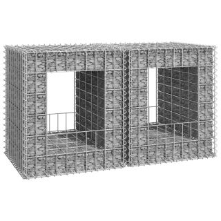 gabioonkorvid 2 tk, 50 x 50 x 60 cm, raud