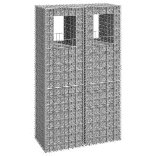 gabioonkorvid 2 tk, 50 x 50 x 180 cm, raud
