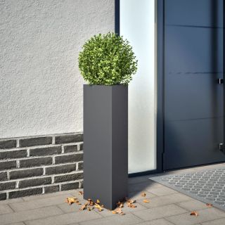 aia taimekastid 2 tk antratsiithall kolmnurk 30x26x75 cm teras
