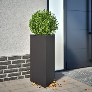 aia taimekastid 2 tk, must, kolmnurk, 40x34,5x70 cm, teras