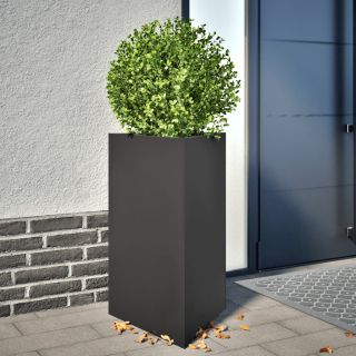 kolmnurkne aia taimekast, must, 50x43x75 cm, teras
