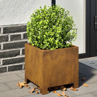 Istutusmasinad 2 tk 30x30x30 cm Ilmastikukindel teras