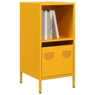 puhvetkapp sinepikollane 35x39x73,5 cm külmvaltsitud teras