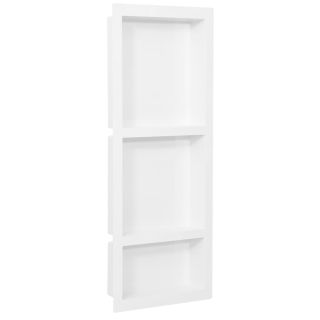 dušinišš 2 sektsiooniga, mattvalge 41 x 99 x 9 cm